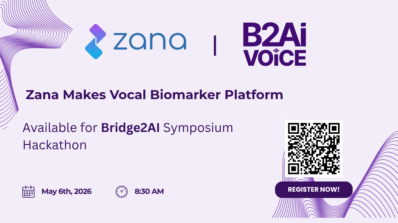Zana and Bridge2AI Voice Symposium Hackathon