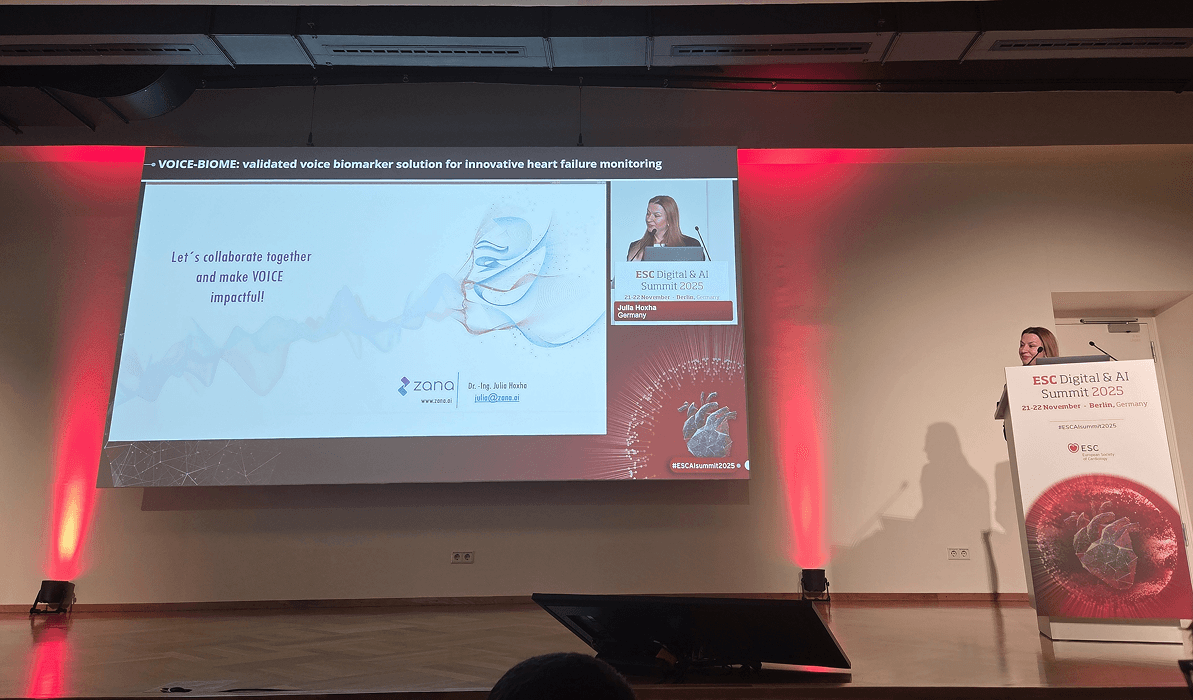 Zana Showcases Voice-Biomarker Innovation at ESC Digital & AI Summit 2025